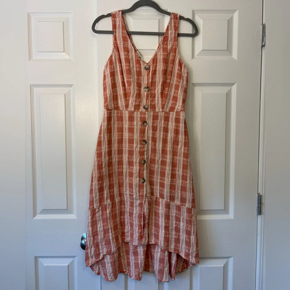 Maurices Women’s Sleeveless Plaid V-Neck Sundress - Picture 1 of 7
